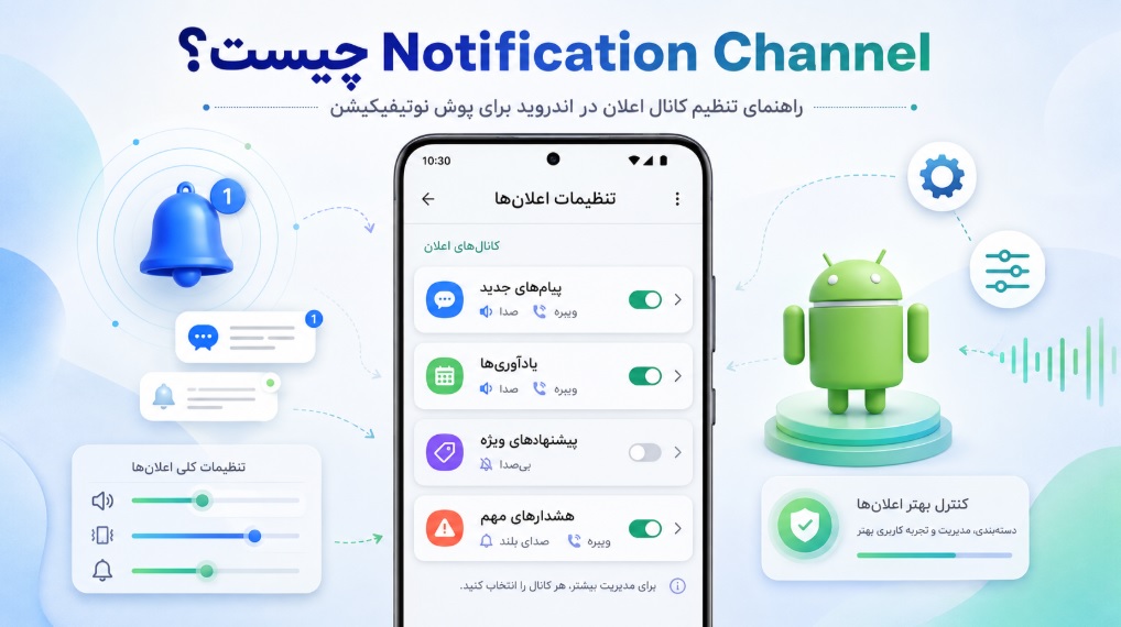 Notification Channel در اندروید چیست؟ آموزش جامع ایجاد و مدیریت کانال اعلان برای پوش نوتیفیکیشن
