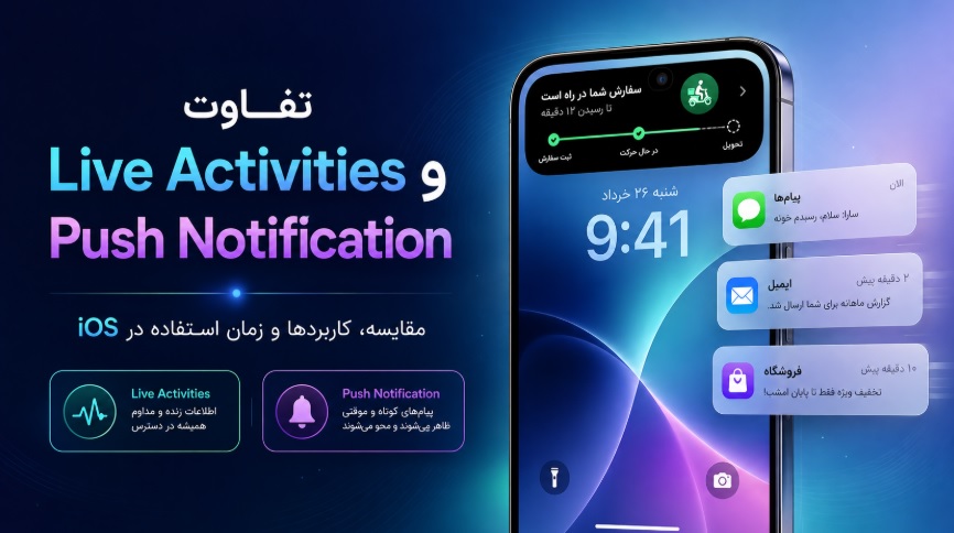 Live Activities در iOS چیست و چه تفاوتی با Push Notification دارد؟