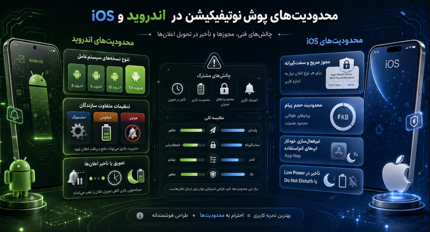 محدودیت‌های فنی و مدیریتی هر پلتفرم