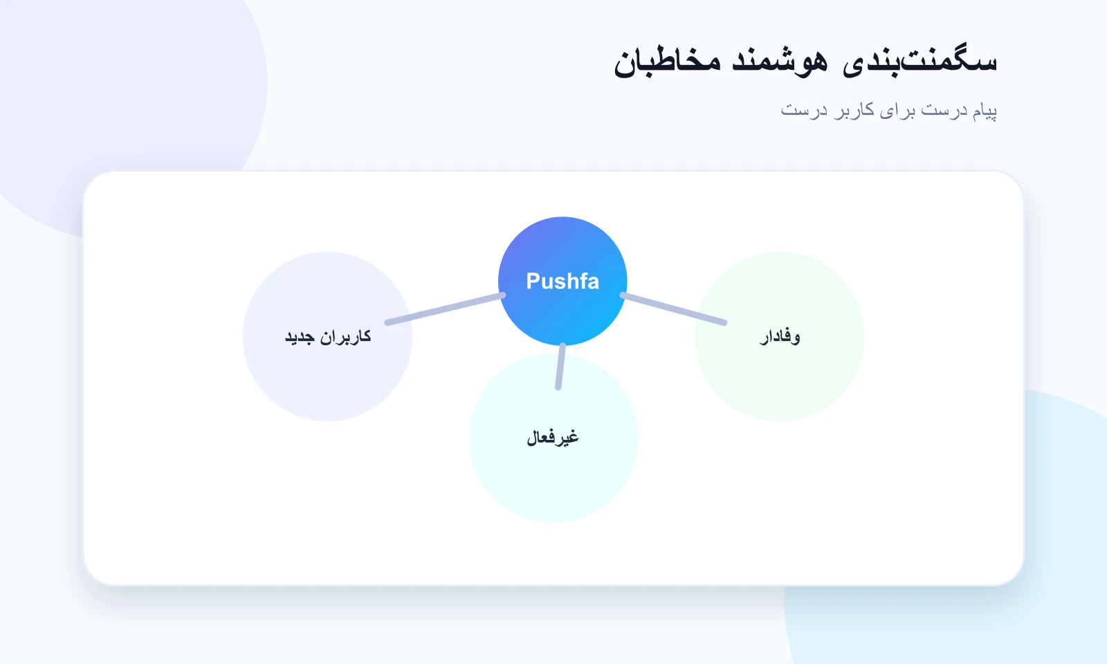 تصویر اختصاصی بخش‌بندی مخاطبان پوشفا