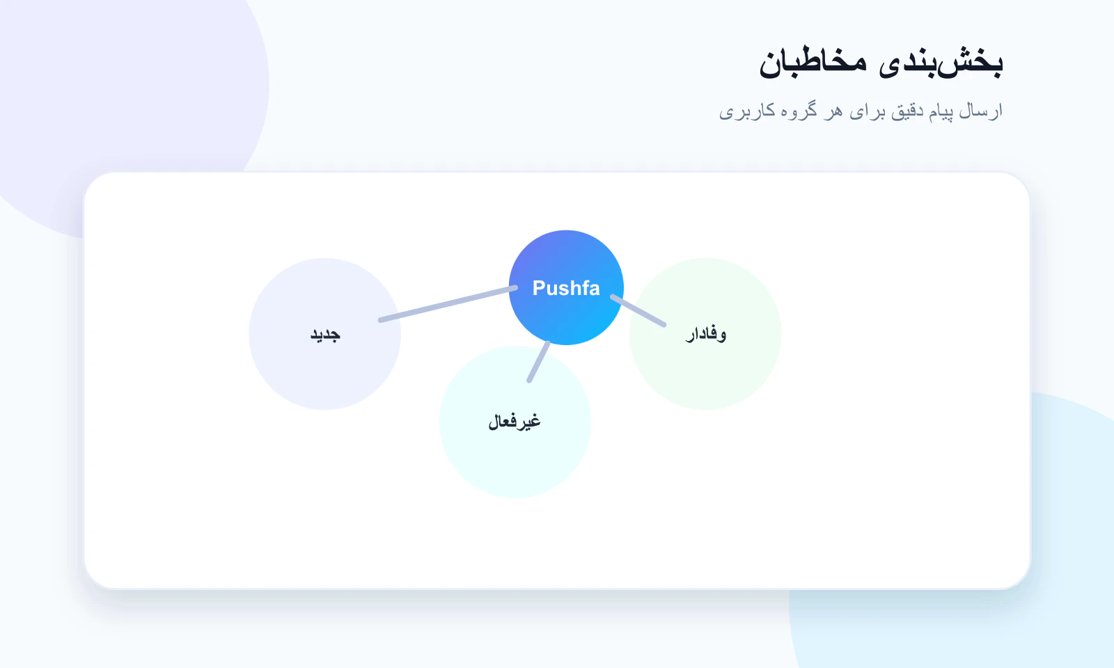 سگمنت بندی مخاطبان وب پوش